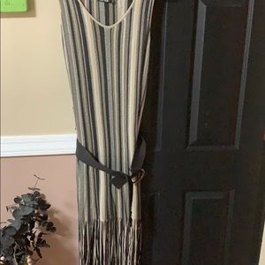 Dress w fringe detail at bottom